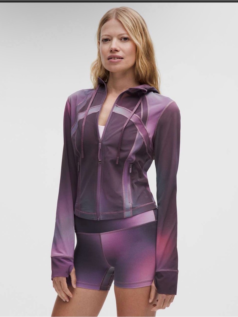 MWT- Lululemon Define Cropped Hooded Jacket Mesh size 10